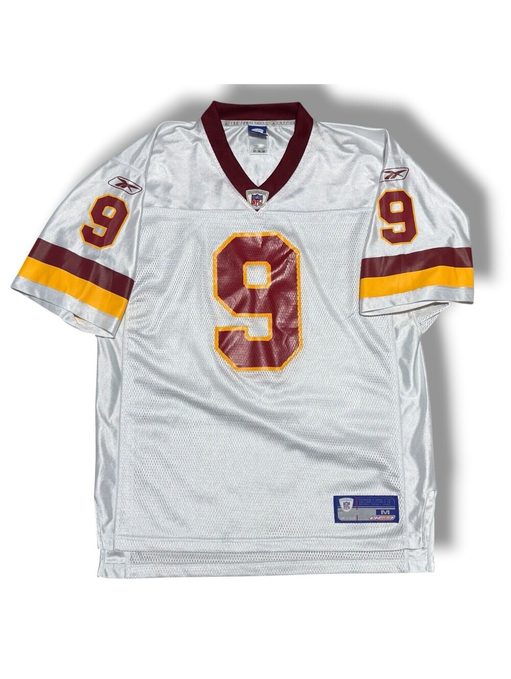 Vintage Reebok Washington Redskins Sonny Jurgensen #9 Jersey Mens M Silver NFL